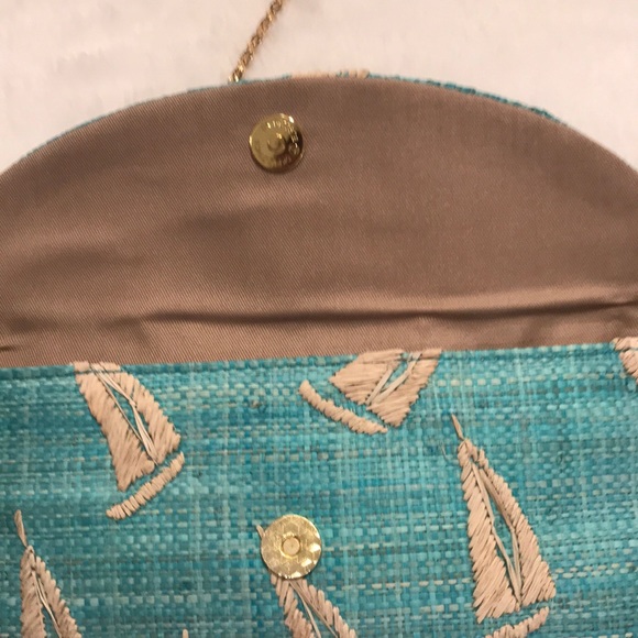 Vineyard Vines Kayu envelope clutch Sailboat NWT - Picture 5 of 8